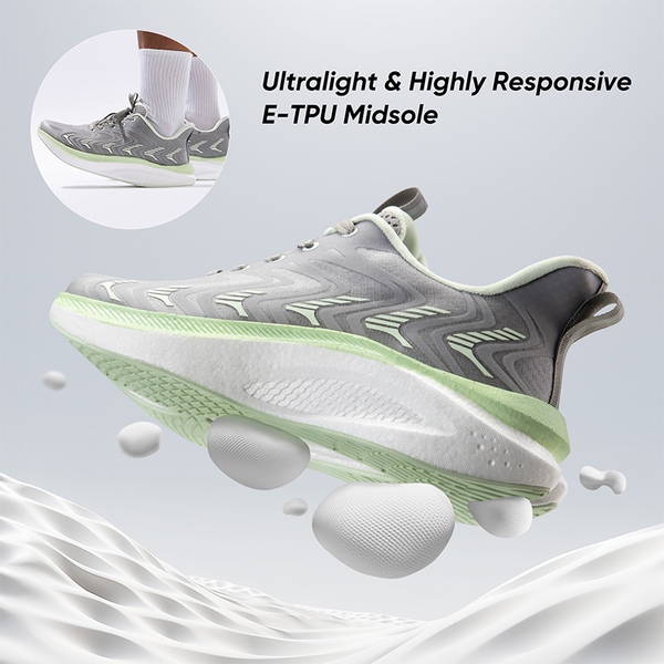 [FlyLife] Men's Lightweight Running Sneakers - GREY - 6